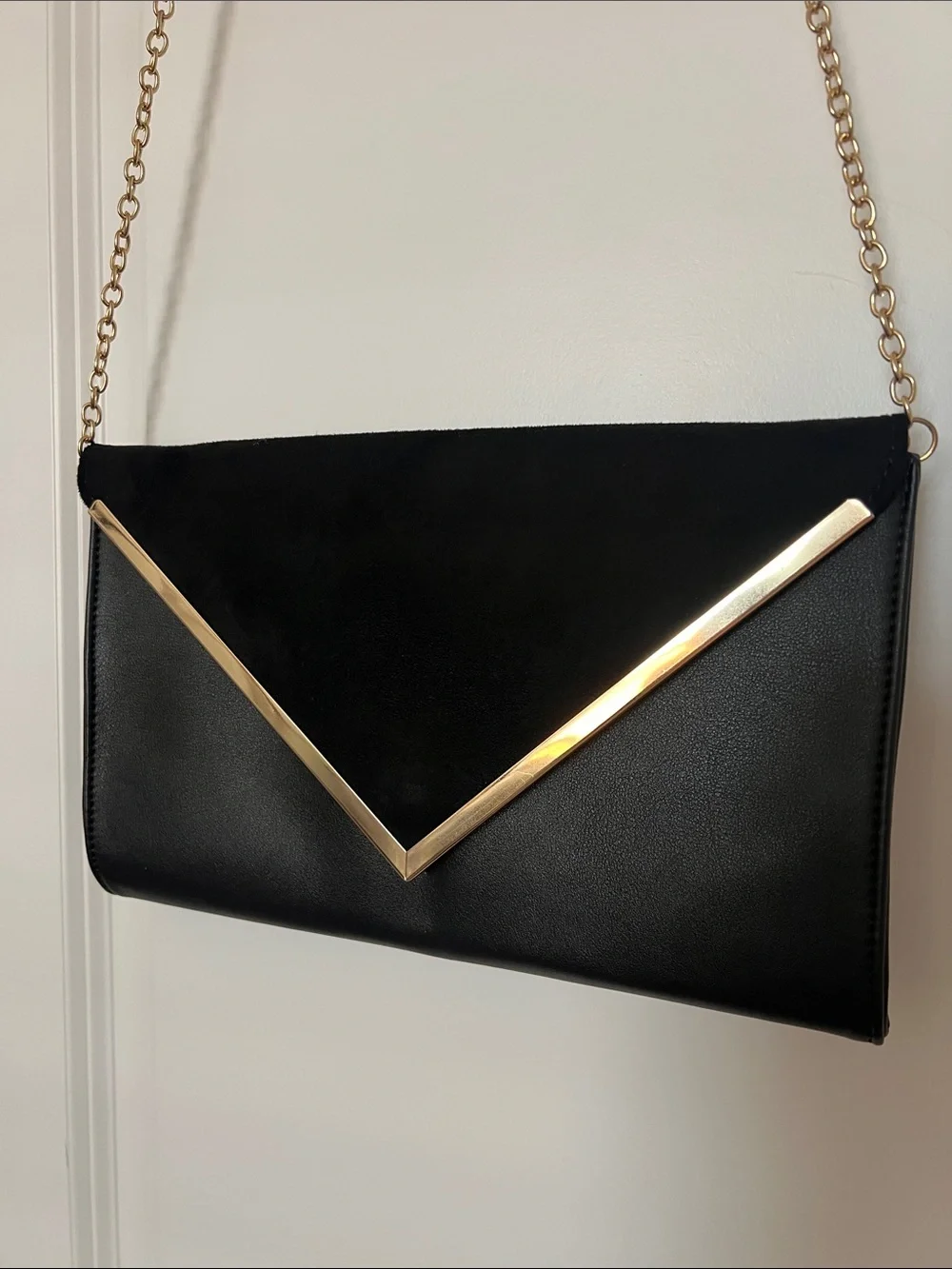 Leather/ Suede Clutch